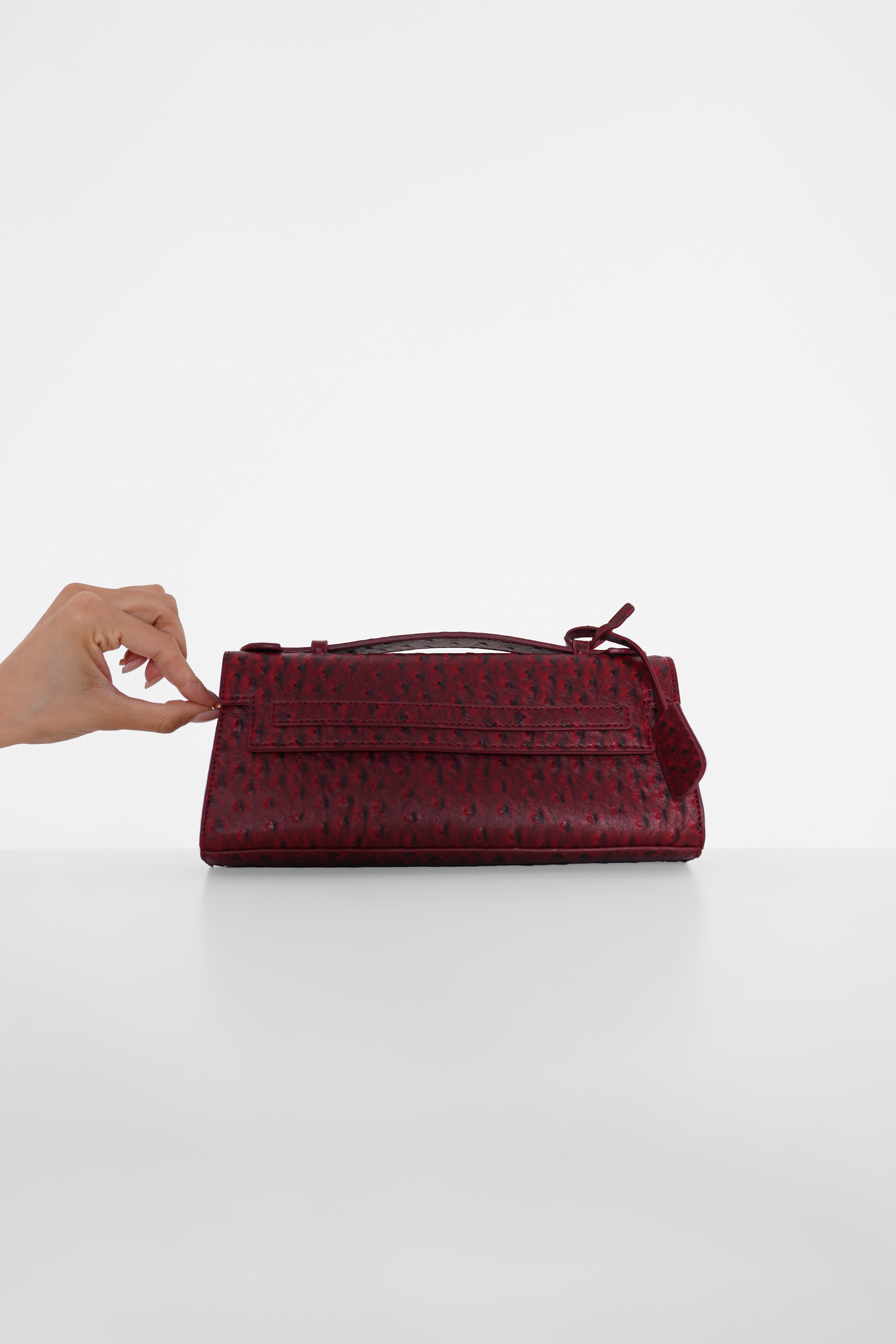 Bella Clutch - Ruby Burgundy